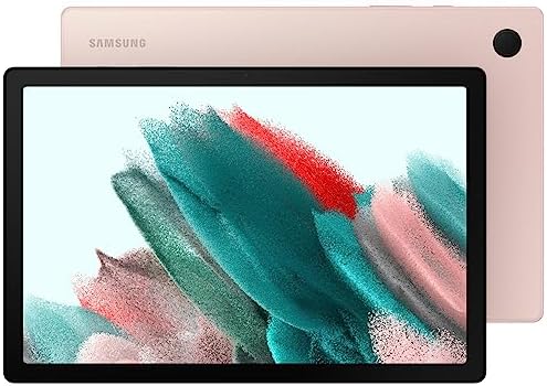 , SAMSUNG Galaxy Tab A8 10.5&#8243; FHD Touchscreen Android Wi-Fi Pill, Pink Gold, 64GB Inside Reminiscence, Octa-core Processor, 3GB RAM, 8MP Rear + 5MP Entrance Digicam, Bluetooth v5.0