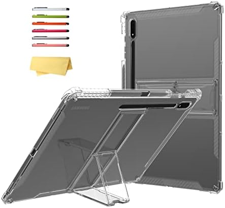 , UUcovers Clear Case for 11 inch Samsung Galaxy Tab S8 2022 and Tab S7 2020 Cowl (Mannequin SM-X700/X706/T870/T875/T878) with S Pen Holder &#038; Kickstand, Delicate TPU Again Clear Shockproof Case, Clear