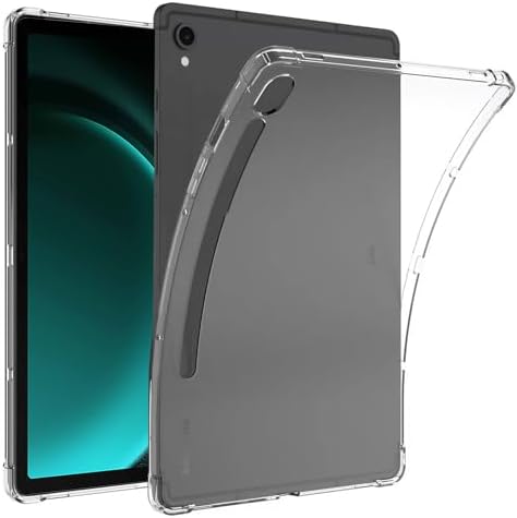 , Zeking Designed for Samsung Galaxy Tab S9 FE Case, Extremely Clear Smooth Versatile Clear TPU Pores and skin Bumper Again Cowl Shell for Galaxy Tab S9 FE (X510/X516) 10.9&#8243;, Clear