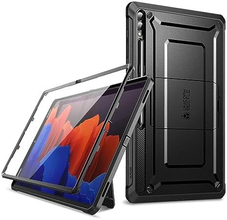 , SUPCASE Unicorn Beetle Professional Case for Samsung Galaxy Tab S9 Extremely (2023) / Tab S8 Extremely (2022), with Constructed-in Display Protector &#038; Kickstand &#038; S Pen Holder Full-Physique Rugged Protecting Case (Black)