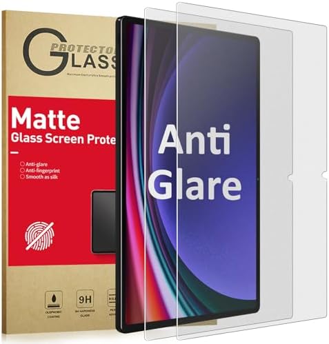 , Ambison [2 Pack Matte Glass Screen Protector Compatible with Samsung Galaxy Tab S9/S9 fe (11 inch 2023 Released), Anti-Glare &#038; Fingerprints/Tempered Glass/Bubble Free, Tablet S9/S9 fe Model