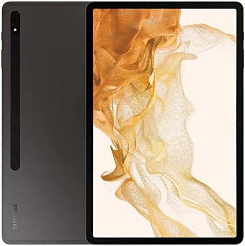 , Samsung Galaxy Tab S8+ 5G (128GB, WiFi + Mobile) Android Pill, 12.4” AMOLED, Wi-Fi 6E, Extremely Large Digicam, S Pen NOT Included, Lengthy Lasting Battery, Graphite SM-X808U (Renewed)