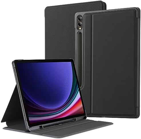 , Cobak Case for Samsung Galaxy Tab S9 Plus 12.4 Inch 2023 with S Pen Holder, Slim, Multi Viewing Angles, Shockproof Stand Folio Cowl. All New PU Leather-based Sensible Cowl with Auto Sleep Wake Function.