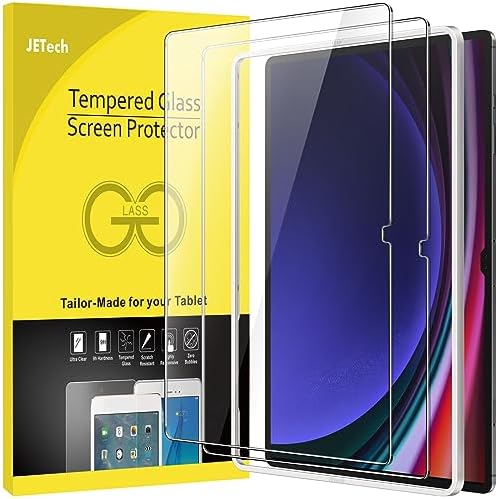 , JETech Display screen Protector for Samsung Galaxy Tab S9 Extremely 14.6-Inch with Straightforward Set up Body, Tempered Glass Movie, HD Clear, 2-Pack