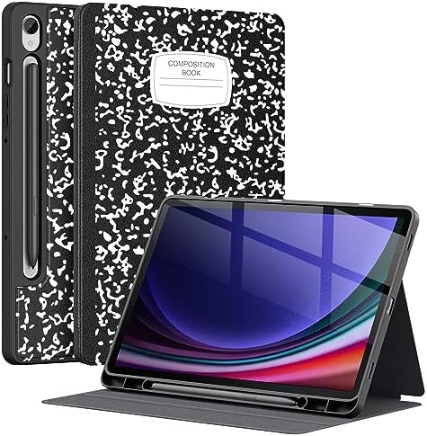 , Supveco Case for Samsung Galaxy Tab S9 11 inch with S Pen Holder,[Multi Viewing Angles+Auto Wake/Sleep], Premium Folio Stand Case with Mushy TPU Again Cowl for Galaxy Tab S9 2023-Composition E book