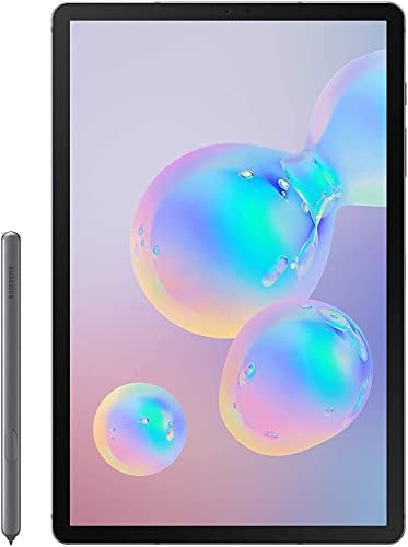 , Samsung Galaxy Tab S6 10.5 inches, 256GB WiFi Pill Mountain Grey &#8211; SM-T860NZALXAR (Renewed)